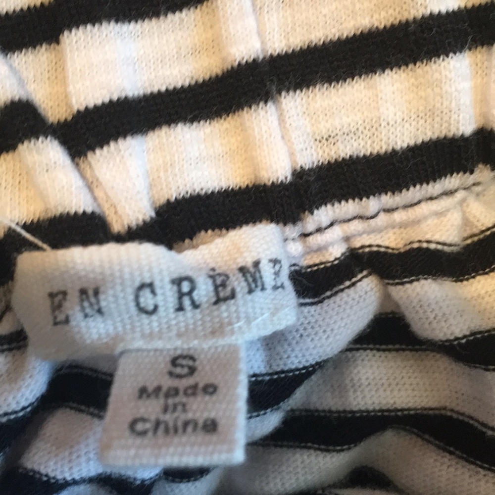 en creme black & white maxi dress. NWOT - Picture 3 of 5